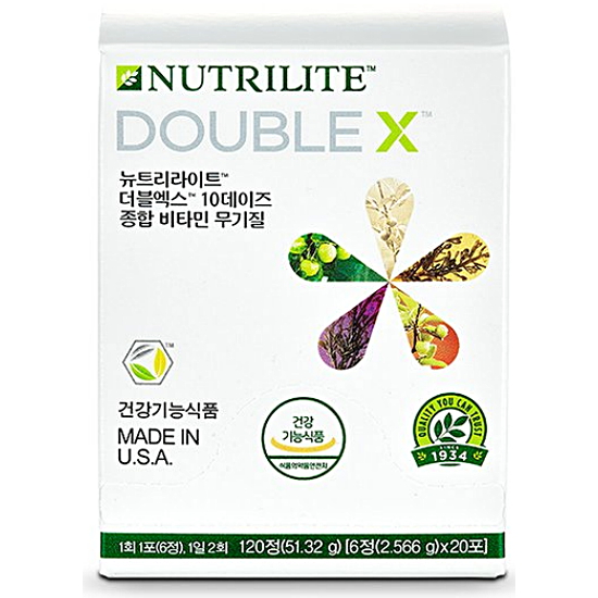 더블엑스 10데이즈 종합비타민 무기질 20포