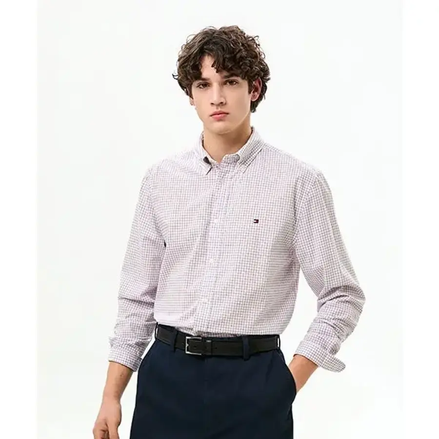 타미힐피거 TOMMY HILFIGER Regula fit 코어 태터솔 포플린 셔츠 T12G0WSH016MT10QJ 366204_이미지