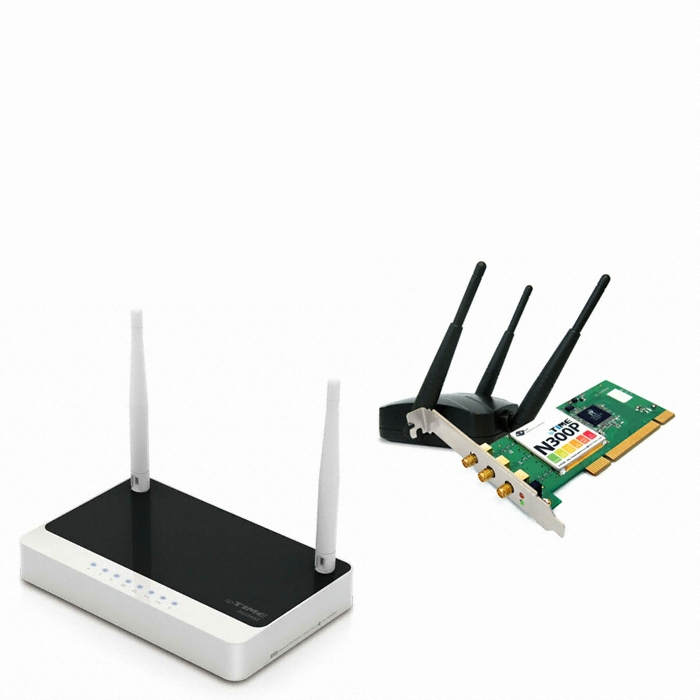 EFM ipTIME N604M 공유기 패키지 (+ N300P PCI 무선랜카드)_이미지