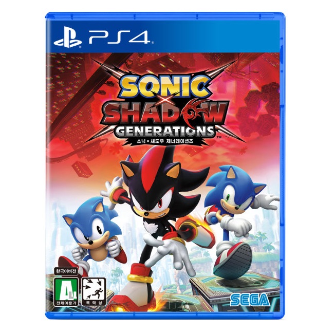 세가 소닉X섀도우 제네레이션즈 한글판 (PS4, 패키지디스크)