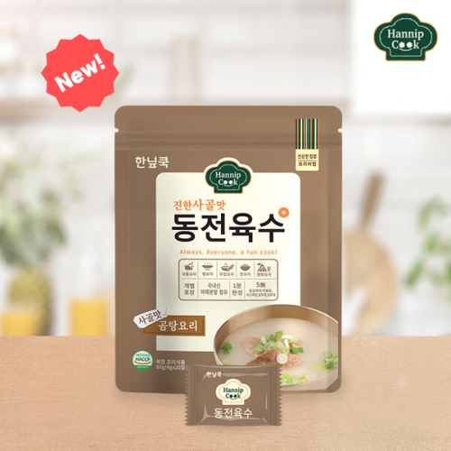  원스팜 한닢쿡 동전육수 사골맛 80g(4gx20입) [1개]