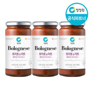 청정원 토마토&미트 볼로네즈 파스타 소스 370g (3개)_이미지