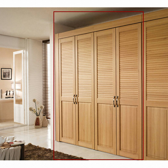 까사온 마리엔 오크 갤러리 옷장세트 행거형+T장형 (206cm)_이미지