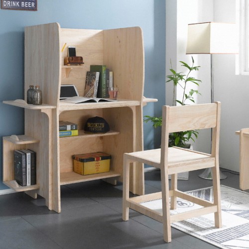 까미엘 지나 자작원목 집중력 책상세트 DE_MH0095 1090