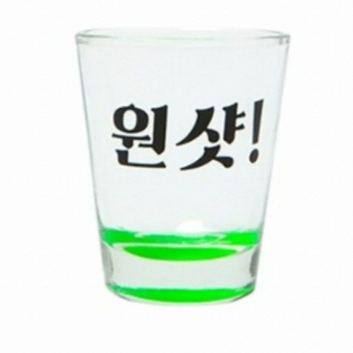 아트박스 소주잔 그린 원샷_이미지