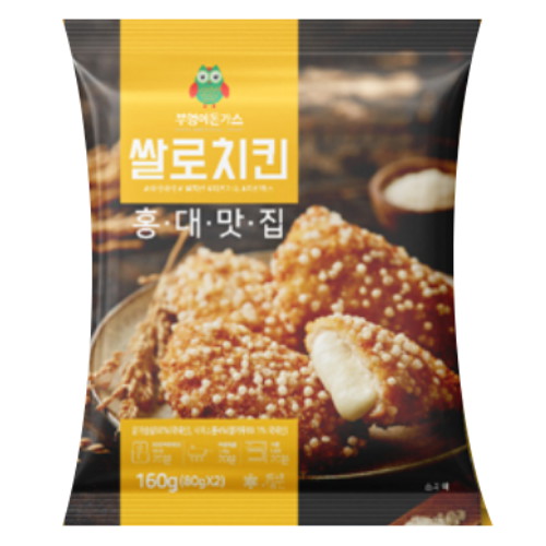 부엉이돈가스 쌀로치킨 160g (4개)_이미지
