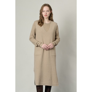 올앤선드리 영패션 브이넥 니트원피스 A5S1K601