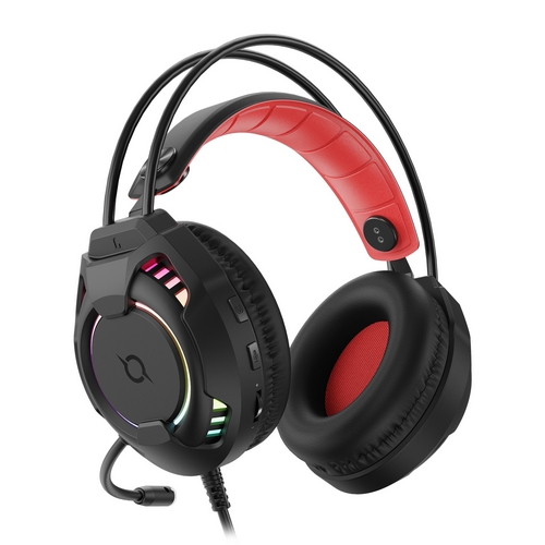 COX V800 가상 7.1 ENC RGB 진동 게이밍 헤드셋 (화이트)_이미지