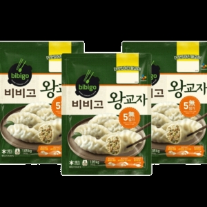 CJ제일제당 비비고 왕교자1.05kg 3개 대용량만두 냉동만두 군만두 물만두 고기만두 고향만두