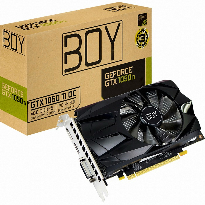 ������ BOY ������ GTX1050 Ti OC D5 4GB