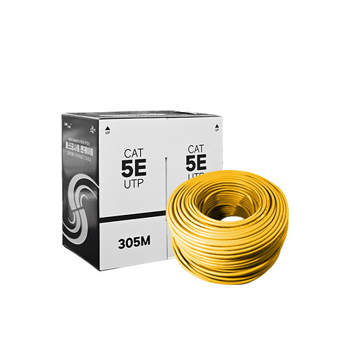 라인업시스템 LANSTAR LS-C5U305 CAT.5e UTP 랜케이블 박스 (305m, LS-C5U305Y)_이미지