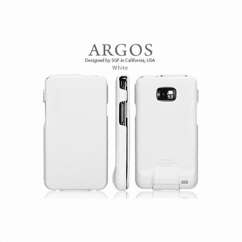 슈피겐 갤럭시S2 가죽케이스 아르고스 화이트 (SHW-M250S/K)_이미지