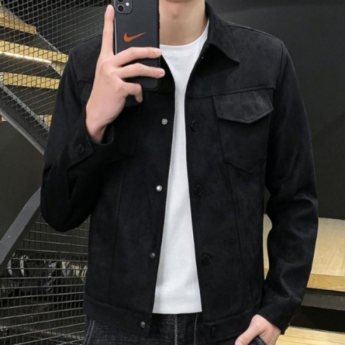 리빌모아 남자 캐주얼 스웨이드 포켓 트러커 카라 자켓 OC-JKA-SWFGYS8Y