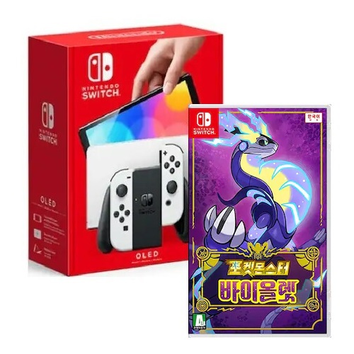 Nintendo 닌텐도 스위치 OLED 1인용 게임 패키지 (포켓몬스터 바이올렛)