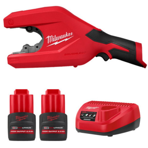 밀워키 M12 CTC2 (2.5Ah, 배터리 2개)