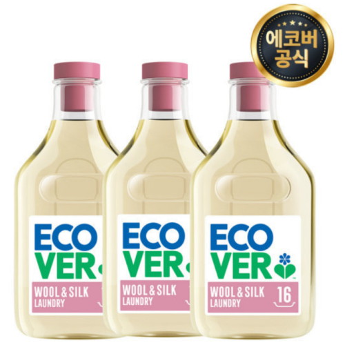 에코버 울 세탁세제 허니듀 750ml (3개)