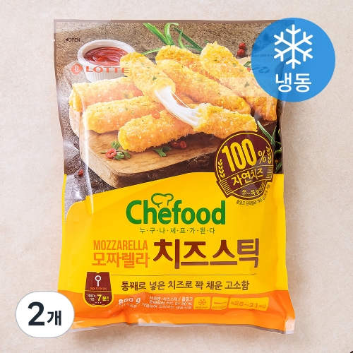 롯데푸드 쉐푸드 모짜렐라 치즈스틱 800g