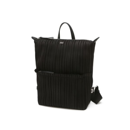 닥스 WOMENS ACCESSORIES D-PLEATS 블랙 플리츠 경량 원단 백팩 DCBA5F011BK 251852_이미지