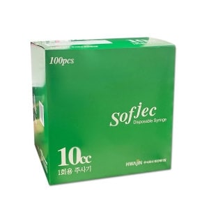 화진 의료기기 경구용 일회용<b>주사기</b> 10cc 1통 100개 마개<b>주사기</b> 멸균주사