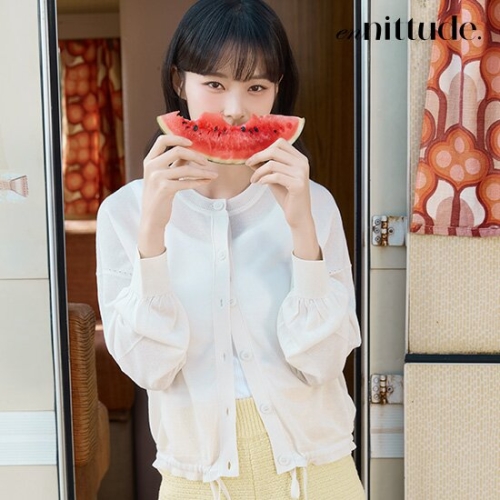엔니튜드 여성 린넨 시어 가디건 3종_이미지