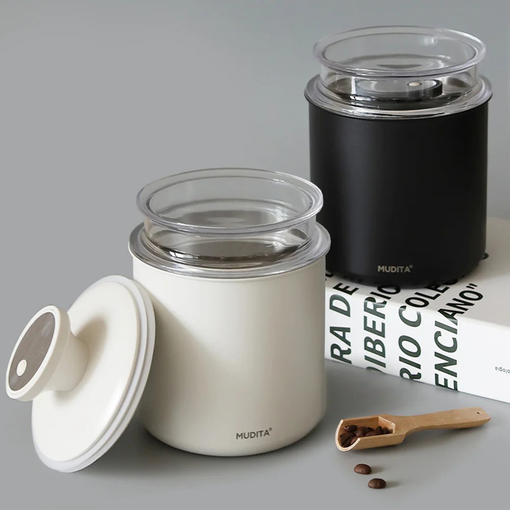 무디타 스텐 이중 잠금 진공 캐니스터 원두 보관용기 700ml