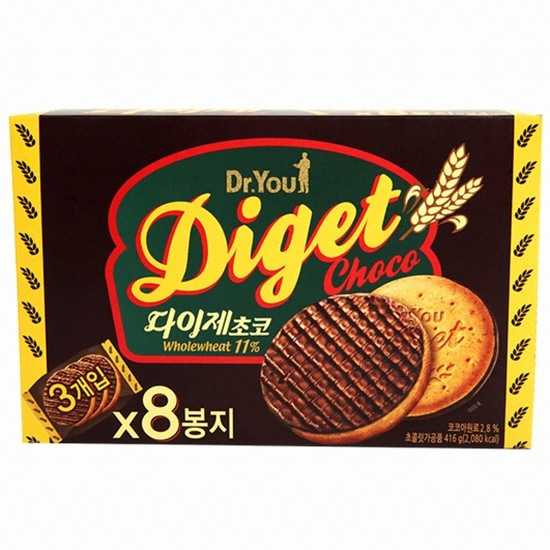 오리온 닥터유 다이제 초코 8개입 416g (1개)_이미지