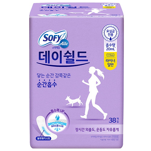 쏘피 에일 데이쉴드 라이너 일반 38개 (3팩(114개))_이미지