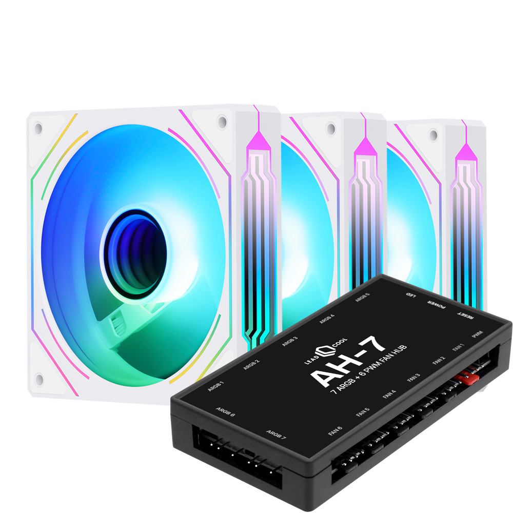 Segotep HB12 ARGB PWM (컨트롤러/3팩, 화이트)_이미지