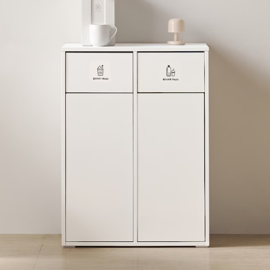 퍼니하우스 몬드 가정용 대형 분리수거함 쓰레기통 2칸 재활용통 600