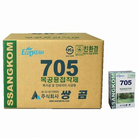 쌍곰 목공용 접착제 705 800g (20개)