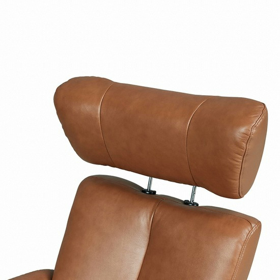 까사미아 우스터 천연가죽 리클라이너 1인용 (스툴포함)_이미지