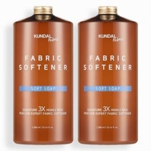 쿤달 3배 초고농축 섬유유연제 클린솝 1580ml 2개