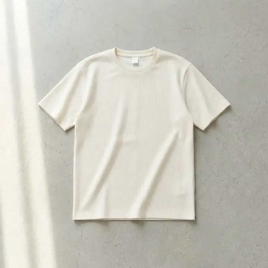 마인드브릿지 네이버 남성 와플 조직 티셔츠 MYTS31N2_이미지