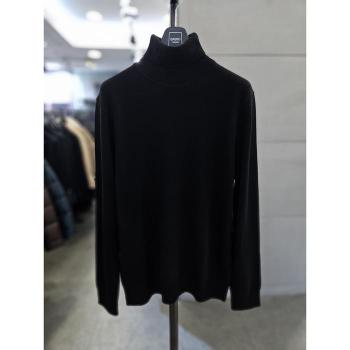 바쏘옴므 세이브존03 남자 터틀넥 울 블랙 목티 니트 폴라티 WSAQA4WN E45879038