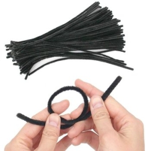 모루 30cm 공예재료 100개입 미술 검은색 가는 WFHDN4D_이미지