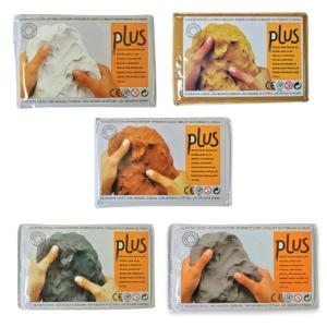 PLUS 칼라 찰흙 1kg 테라코타 도자기 점토 색상선택영