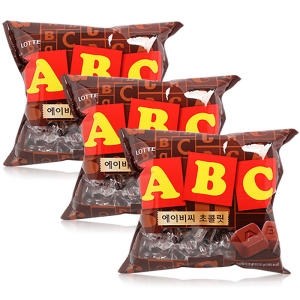 롯데웰푸드 6000 ABC초콜릿 3개_이미지