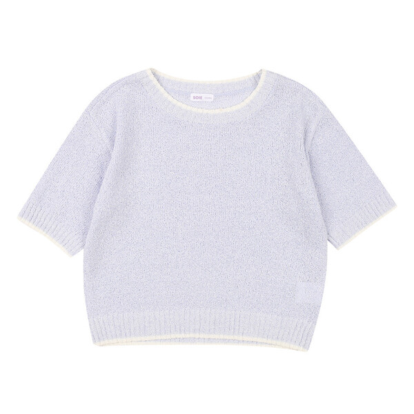 소이 23M5051-20 4.5부 블루 크롭 니트티_SH