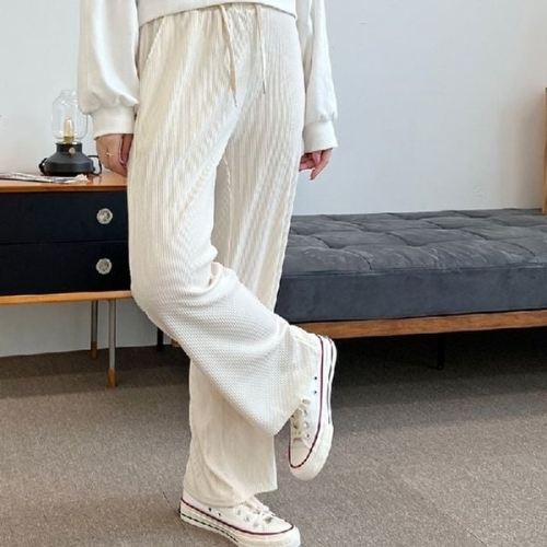  그란데 여성 포켓 팬츠 와이드 바지 밴딩 팬츠 3컬러 WD2B872