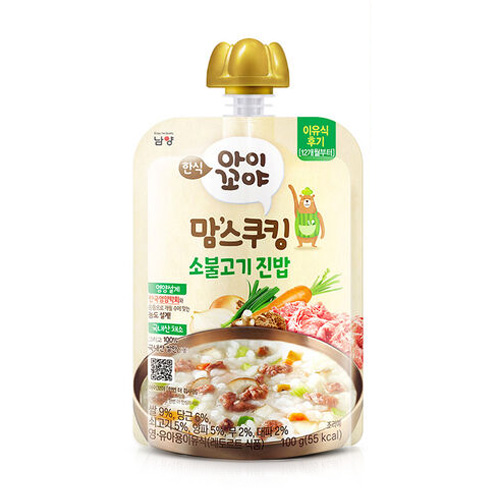 남양유업 맘스쿠킹 소불고기 진밥 100g (1개)_이미지