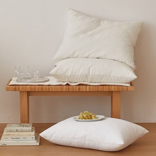 더메종 마틸라 썸머내추럴 린넨룩 시어서커 여름 베개커버 (70x50cm)