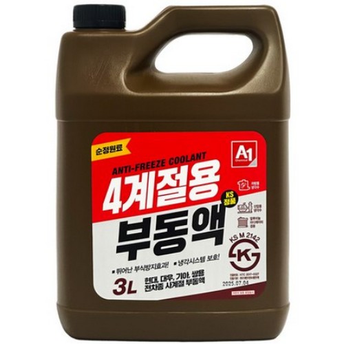 에이원케미칼 4계절용 부동액 적색 3L
