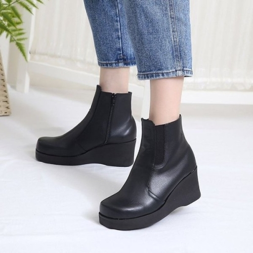 공정뮤토 뮤토 per 여성 통굽 부츠 WCF964F