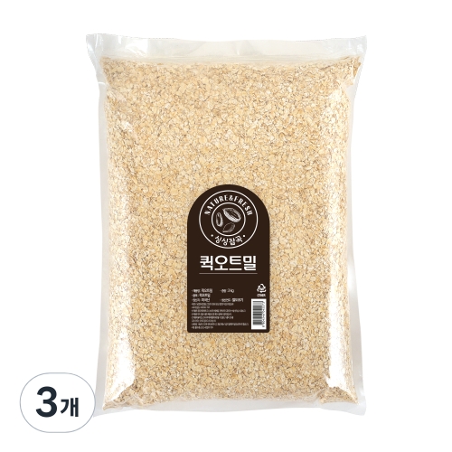 월드그린 싱싱 퀵오트밀 (3kg,3개)_이미지