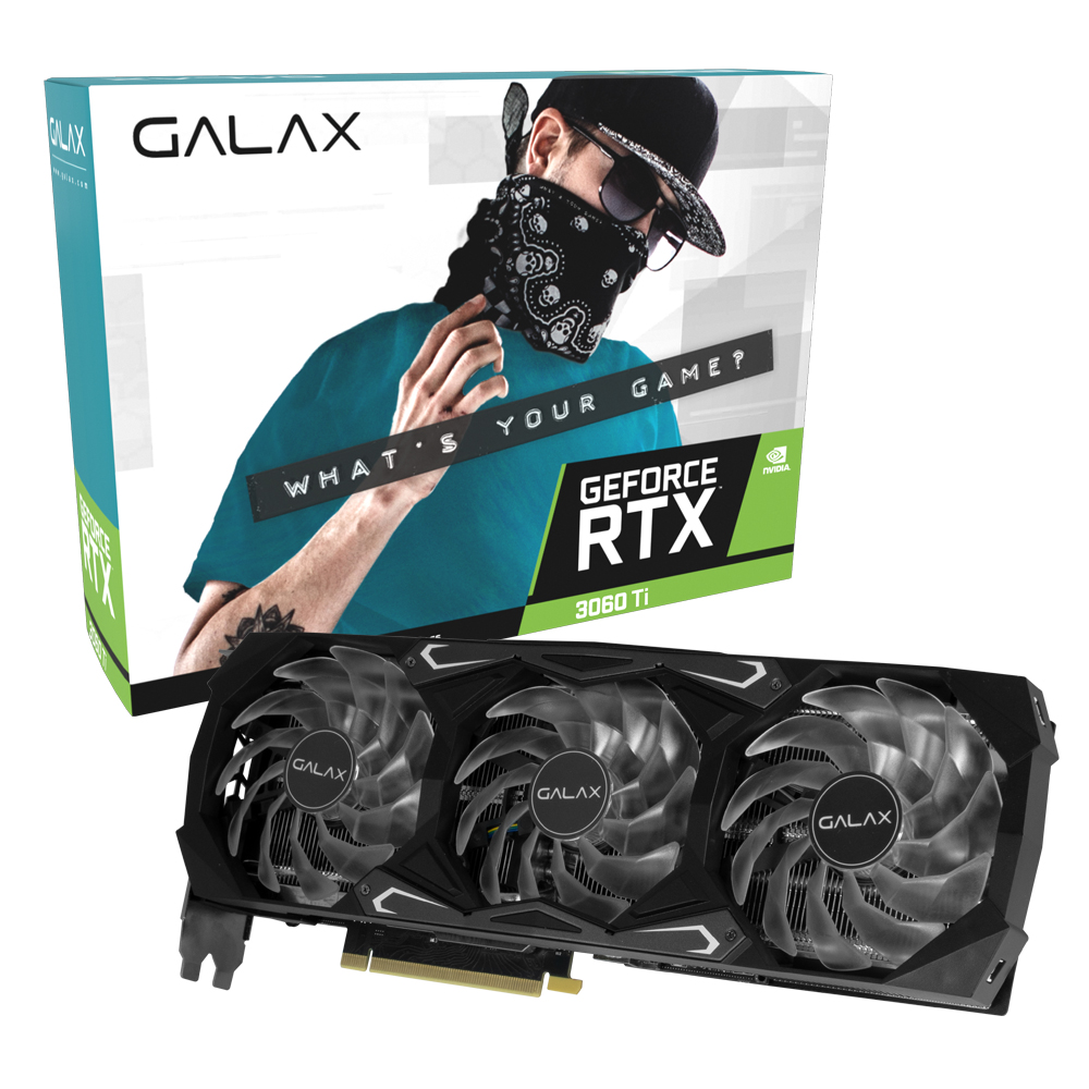 갤럭시 갤라즈 GALAX 지포스 RTX 3060 Ti PLUS SG OC V2 D6X 8GB_이미지