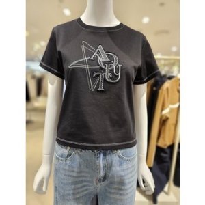 르샵 L3G22JTS020 아트원 자수 반팔 티셔츠_이미지