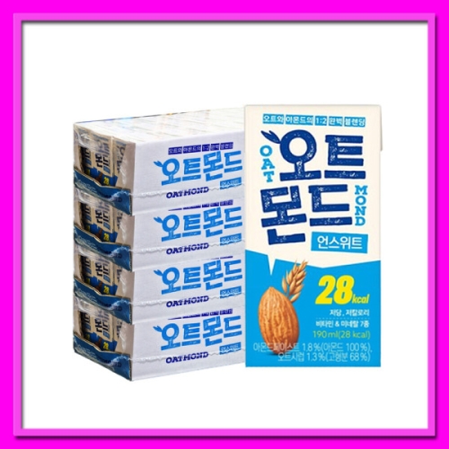 롯데칠성음료 오트몬드 언스위트 190ml (96개)_이미지