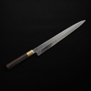 풍천도 금장 팔각흑단목손잡이 야나기바 사시미 회칼 24cm