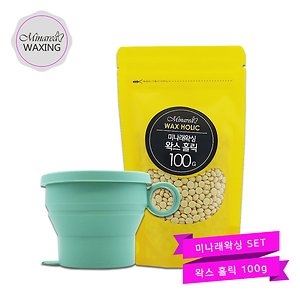 얼굴 인중 겨털 제모 셀프 왁싱 홀릭 100gX왁싱용기이미지입니다. 누르면 해당 게시물로 새창이동합니다.