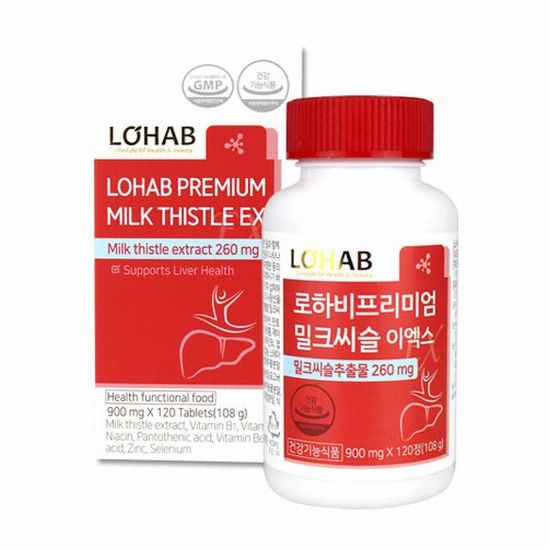 로하비  프리미엄 밀크씨슬 이엑스 120정 (1개)